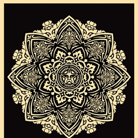 Mandala Ornament 1 (Black) by Shepard Fairey