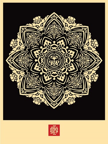 Mandala Ornament 1 (Black) by Shepard Fairey