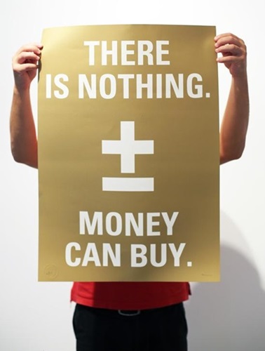 There Is Nothing Money Can Buy (Gold Background) by ±MAISMENOS±