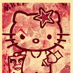 Hello Kitty (Pink) by Shepard Fairey