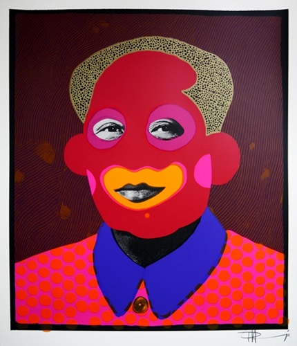 How Now Clown Mao? (Gold Hair) by Paul Insect
