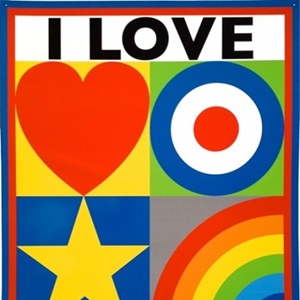 limited edition tinplate by Sir Peter Blake I Love London 