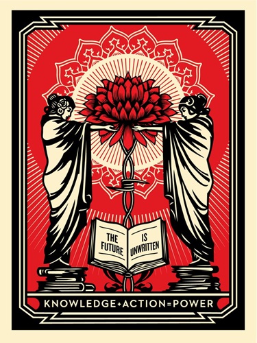 Knowledge + Power (First Edition) by Shepard Fairey