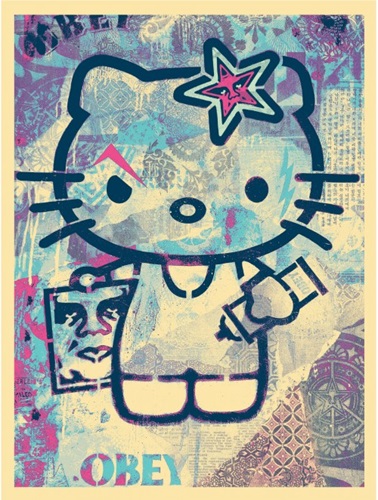 Hello Kitty (Version 3) by Shepard Fairey