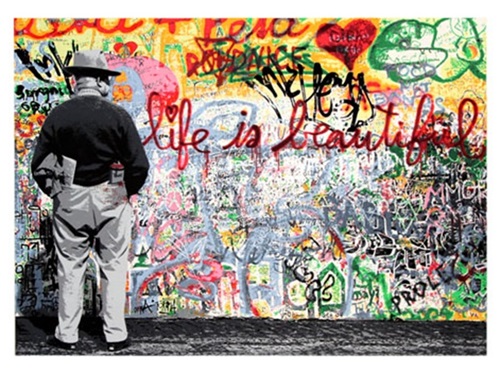 Life Is Beautiful  by Mr Brainwash