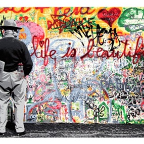 Life Is Beautiful by Mr Brainwash