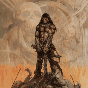 Conan (3D Lenticular) by Frank Frazetta