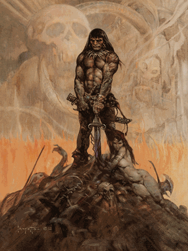 Conan (3D Lenticular) by Frank Frazetta