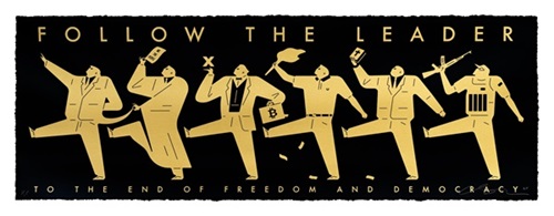 Follow The Leader (Gold) by Cleon Peterson