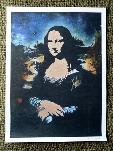 Mona Lisa  by Blek Le Rat