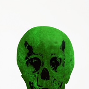 The Dead (Lime Green Racing Green Skull) by Damien Hirst