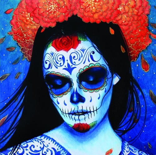 Calavera Azul  by Sylvia Ji