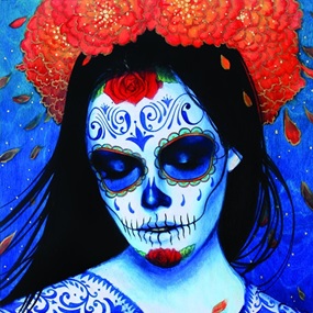 Calavera Azul by Sylvia Ji