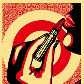 Kiss Me Deadly (Pattern) by Shepard Fairey