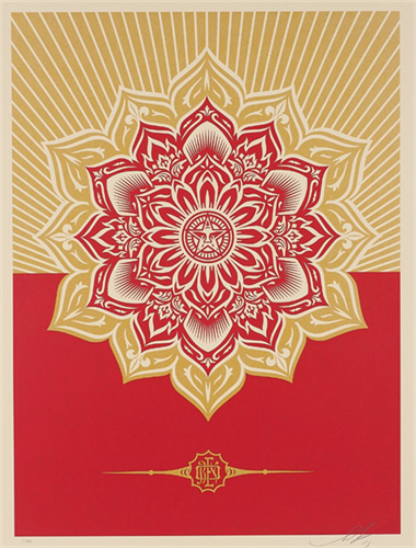 Obey Holiday Mandala  by Shepard Fairey