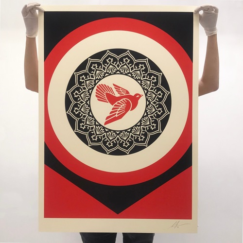 Rise From The Ashes (Red) by Shepard Fairey