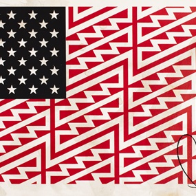 Star Spangled Shadows (Faile Flag) by Faile