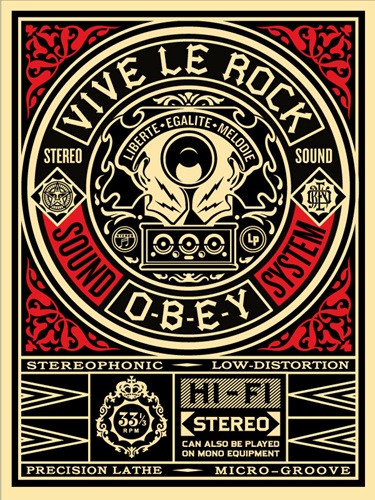 Vive Le Rock  by Shepard Fairey