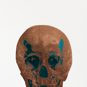The Dead (Panama Copper Turquoise Skull) by Damien Hirst