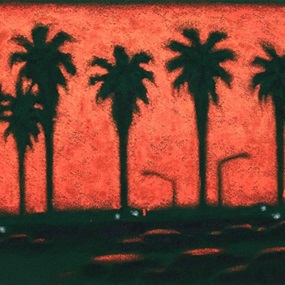 LA Lot Sunset by Jane Dickson