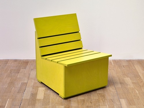 Sunny Chair For Whitechapel (Chartreuse) by Mary Heilmann