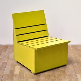 Sunny Chair For Whitechapel (Chartreuse) by Mary Heilmann