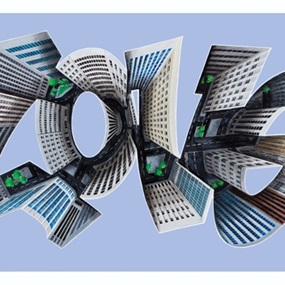 City Of Love (Blue) by Dean Zeus Colman