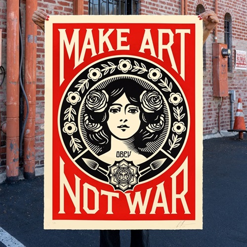 Peace Girl (Make Art Not War) (Large Format) by Shepard Fairey