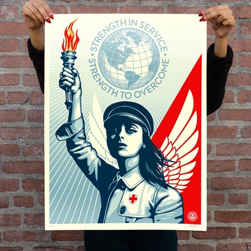 Angel Of Hope & Strength  by Shepard Fairey