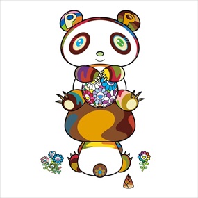 Sitting Pandas Here And There by Takashi Murakami