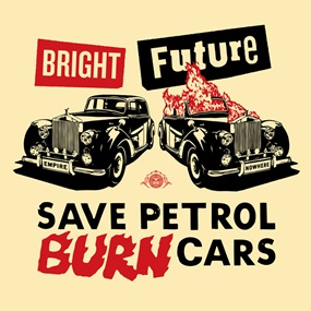 Bright Future (Large Format - Red & Black) by Shepard Fairey | Jamie Reid