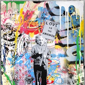 Love Is The Answer (2015) (Hand-Painted Multiple) by Mr Brainwash
