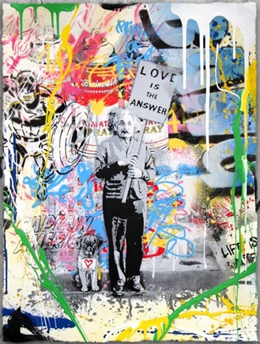 Love Is The Answer (2015) (Hand-Painted Multiple) by Mr Brainwash