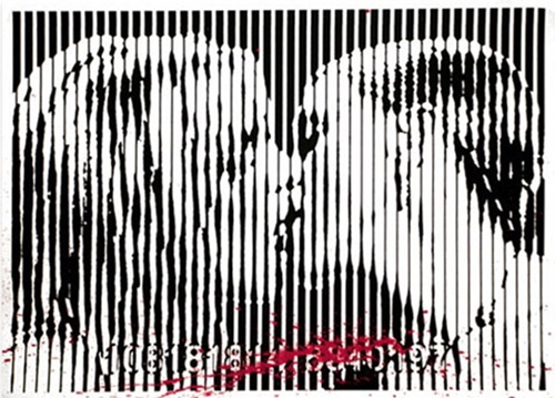 Freedom Kiss  by Mr Brainwash