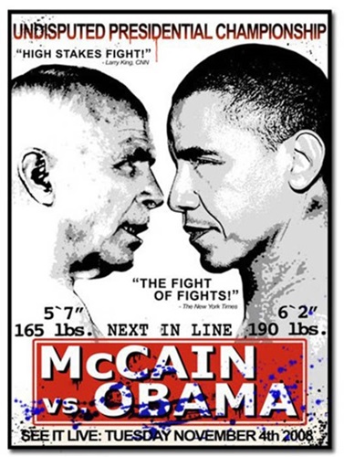 Obama vs McCain  by Mr Brainwash