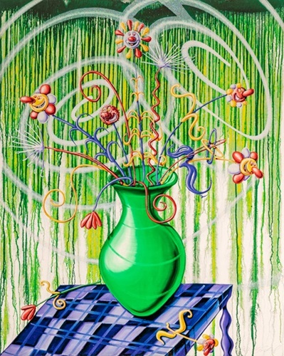 Flores (Green) by Kenny Scharf