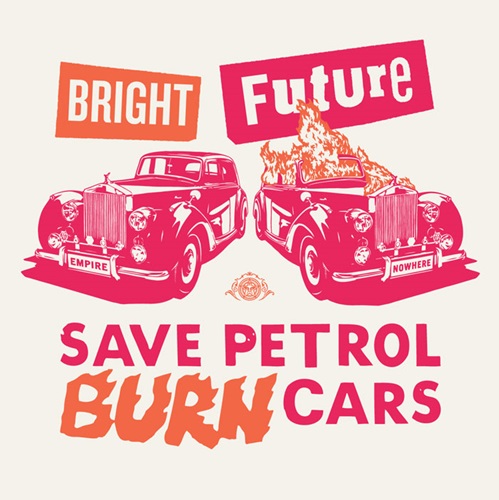 Bright Future (Large Format - Pink & Orange) by Shepard Fairey | Jamie Reid