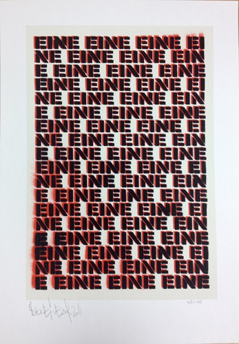 Moniker Print  by Ben Eine