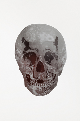 The Dead (Silver Gloss Chocolate Skull) by Damien Hirst