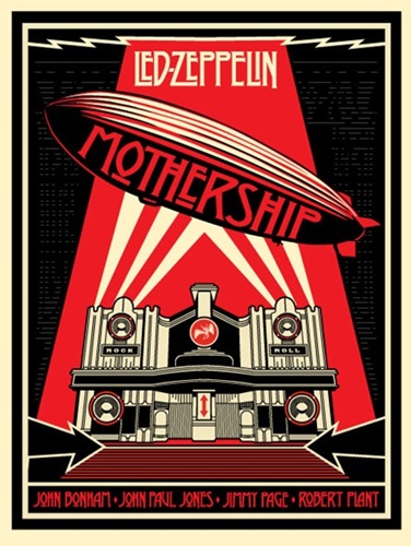 Zeppelin Mothership  by Shepard Fairey