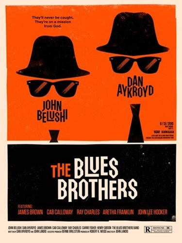 The Blues Brothers  by Olly Moss