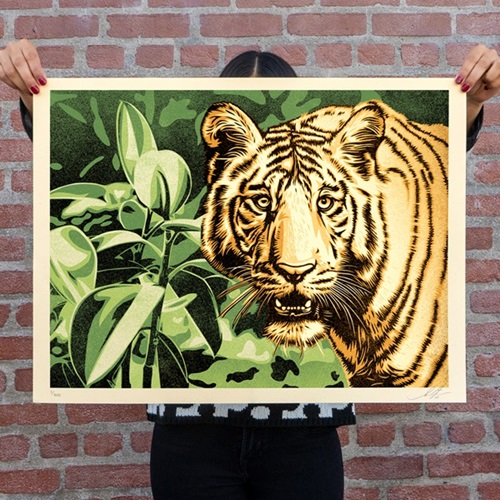 Grace And Power Under Pressure (Green) by Shepard Fairey
