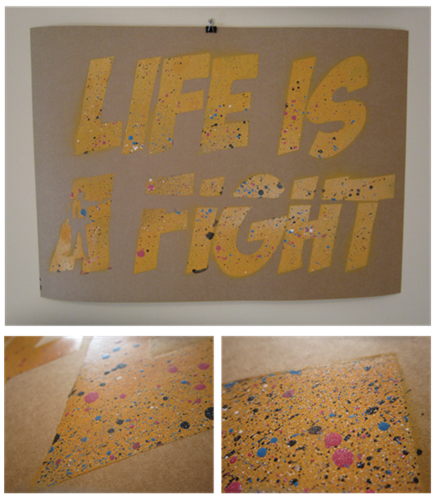 Life Is A Fight (Yellow) by Noa Prints