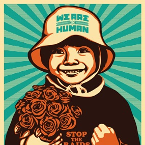 Immigration Reform Girl (English Offset Edition) by Shepard Fairey | Ernesto Yerena