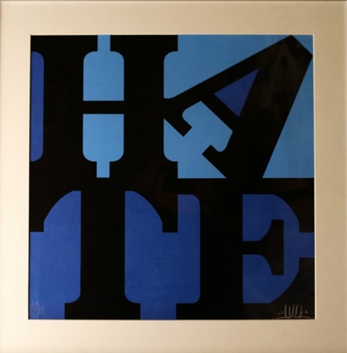 Hate (Blue) by D*Face