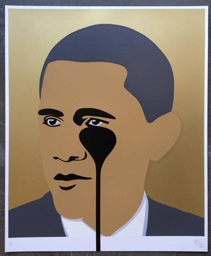 Crying Obama (Gold) by Pure Evil