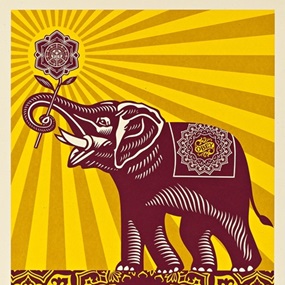 Obey Elephant (Holiday Edition) by Shepard Fairey