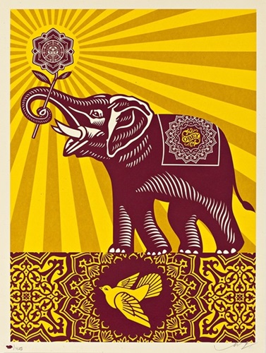 Obey Elephant (Holiday Edition) by Shepard Fairey