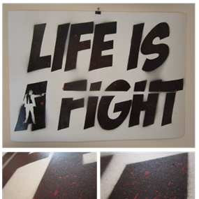 Life Is A Fight (Black) by Noa Prints
