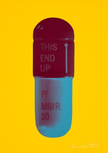 The Cure (Sunflower Yellow / Merlot / Sapphire) by Damien Hirst